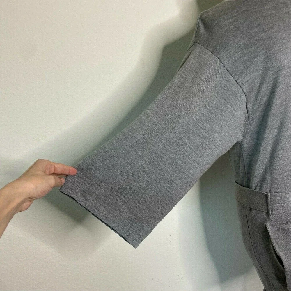 Turtleneck Belted Pocketed Sweater Tunic